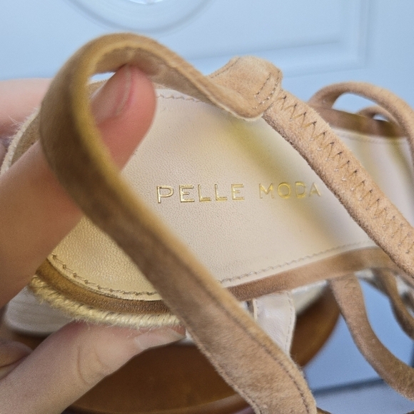 Pelle Moda Kortez Espadrille Wedges Tan - Picture 5 of 6